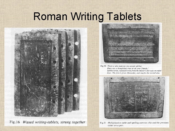 Roman Writing Tablets 