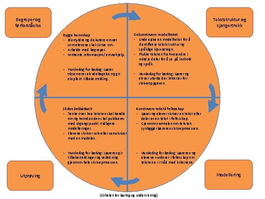 Tekststruktur og sjangertrekk Begreper og førforståelse Bygge kunnskap • Idemyldre og diskutere emnet som