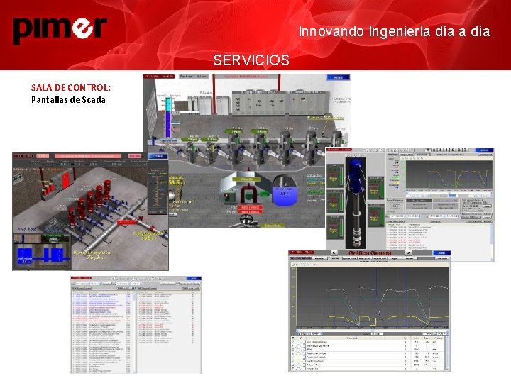 Innovando Ingeniería día SERVICIOS SALA DE CONTROL: Pantallas de Scada 