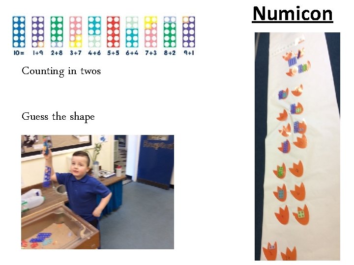 Numicon Counting in twos Guess the shape 