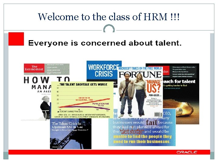 Welcome to the class of HRM !!! 