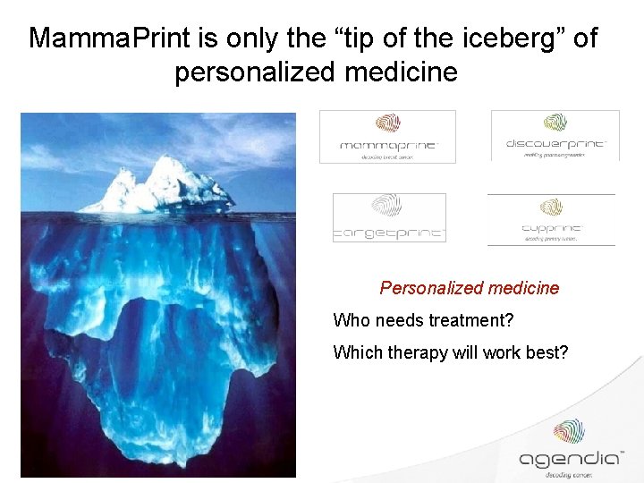 Mamma. Print is only the “tip of the iceberg” of personalized medicine Personalized medicine