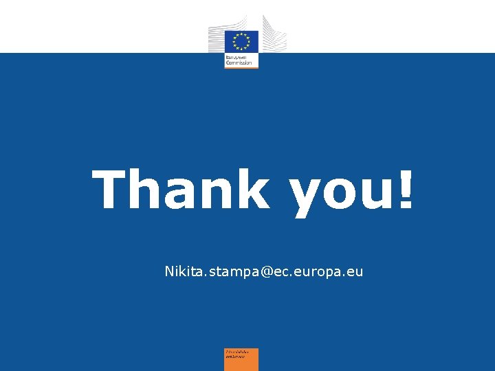 Thank you! Nikita. stampa@ec. europa. eu 