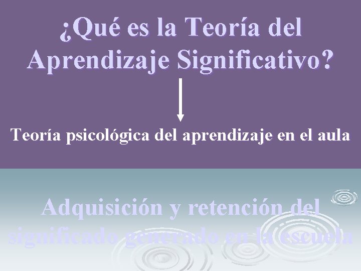 ¿Qué es la Teoría del Aprendizaje Significativo? Teoría psicológica del aprendizaje en el aula