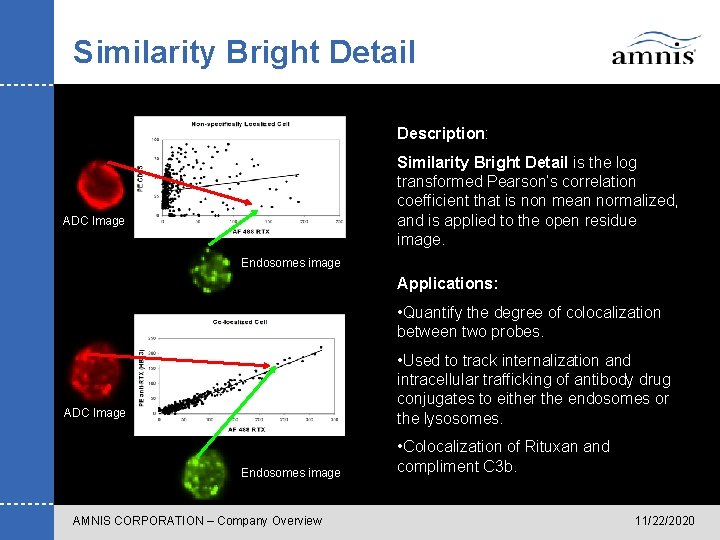 Similarity Bright Detail Description: Similarity Bright Detail is the log transformed Pearson’s correlation coefficient