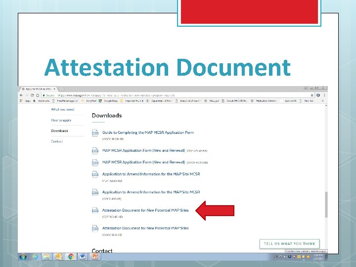 Attestation Document 