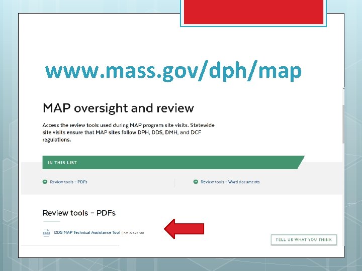 www. mass. gov/dph/map 