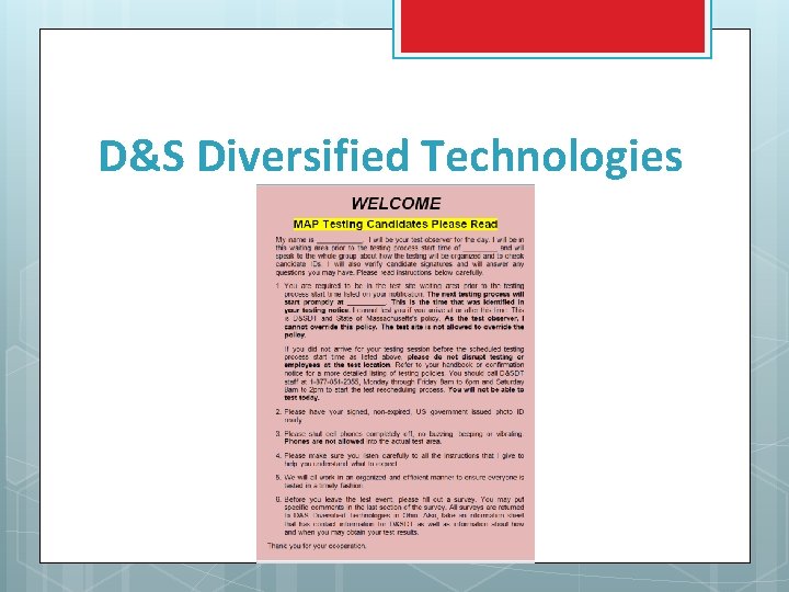 D&S Diversified Technologies 