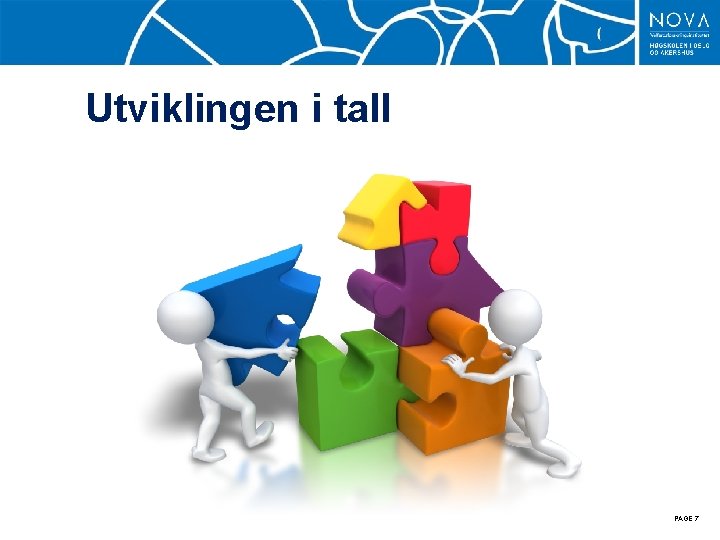 Utviklingen i tall PAGE 7 