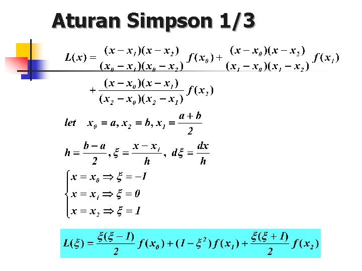 Aturan Simpson 1/3 