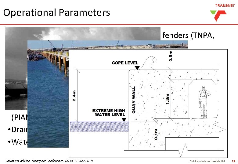 Operational Parameters • Quay face space required to accommodate fenders (TNPA, 1994), • The Operational Parameters • Quay face space required to accommodate fenders (TNPA, 1994), • The