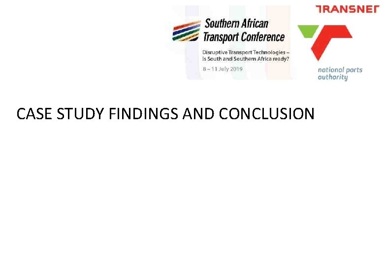 CASE STUDY FINDINGS AND CONCLUSION CASE STUDY FINDINGS AND CONCLUSION