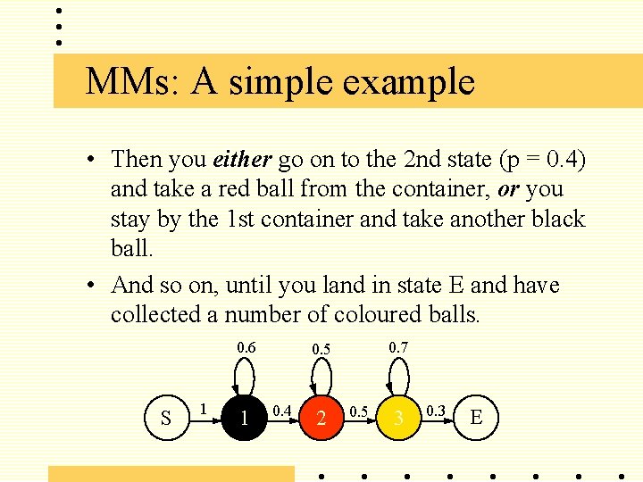 MMs: A simple example • Then you either go on to the 2 nd
