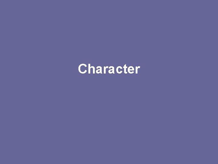 Character 