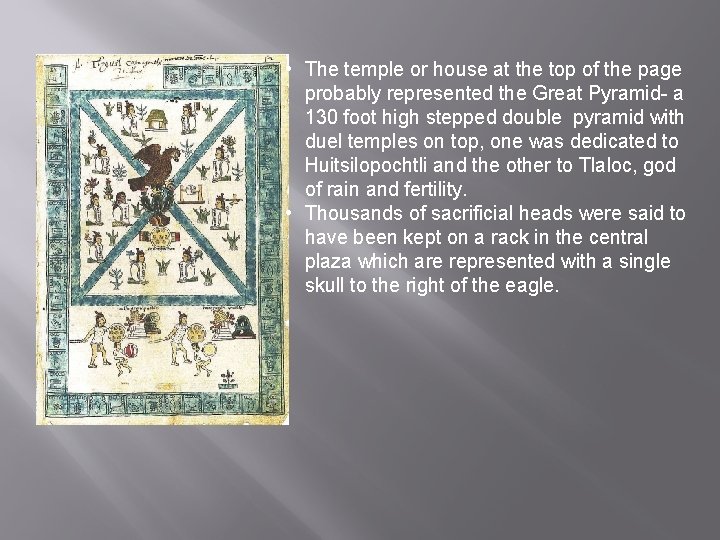  • The temple or house at the top of the page probably represented