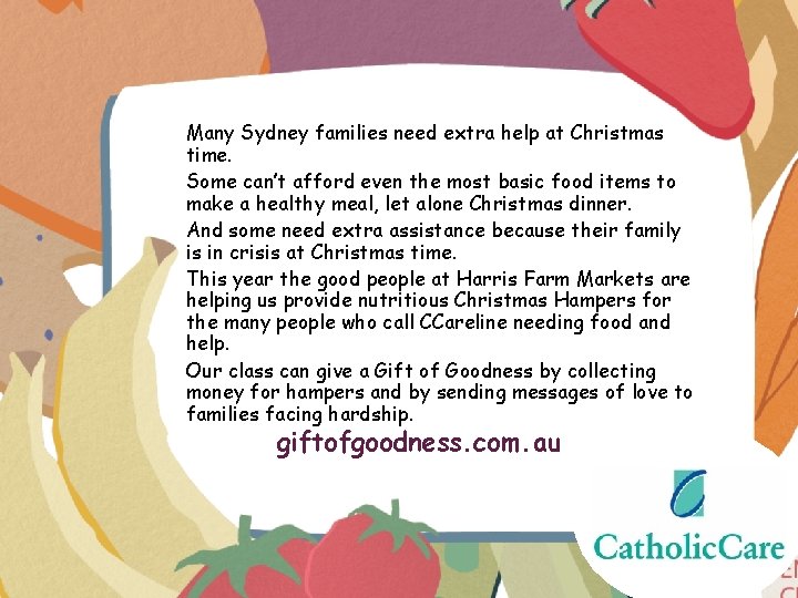 Many Sydney families need extra help at Christmas time. Some can’t afford even the