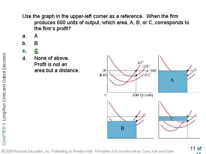 CHAPTER 9 Long-Run Costs and Output Decisions Use the graph in the upper-left corner