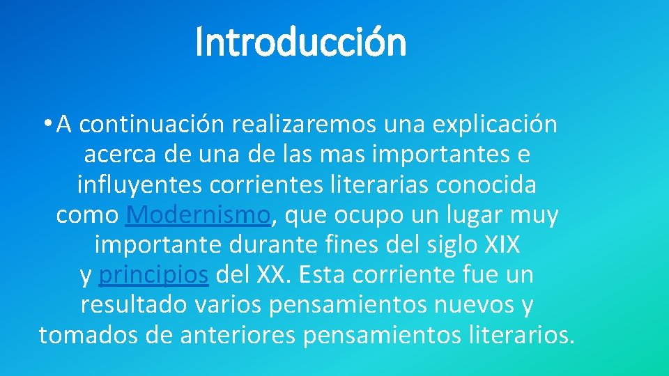 Introducción • A continuación realizaremos una explicación acerca de una de las mas importantes