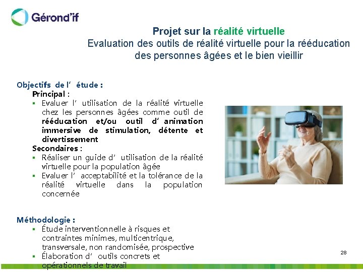 Projet sur la réalité virtuelle Evaluation des outils de réalité virtuelle pour la rééducation