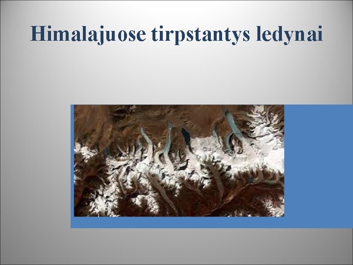 Himalajuose tirpstantys ledynai 