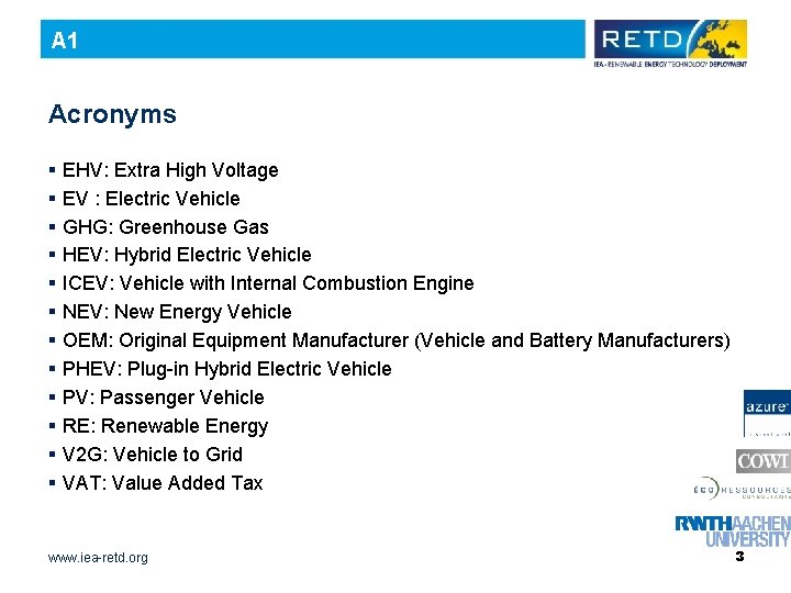 A 1 Acronyms § § § EHV: Extra High Voltage EV : Electric Vehicle