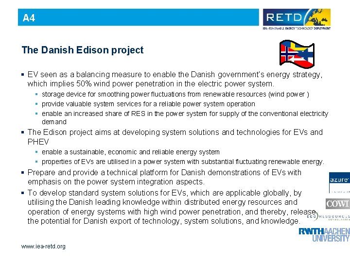 A 4 The Danish Edison project § EV seen as a balancing measure to