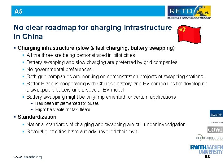 A 5 No clear roadmap for charging infrastructure in China § Charging infrastructure (slow