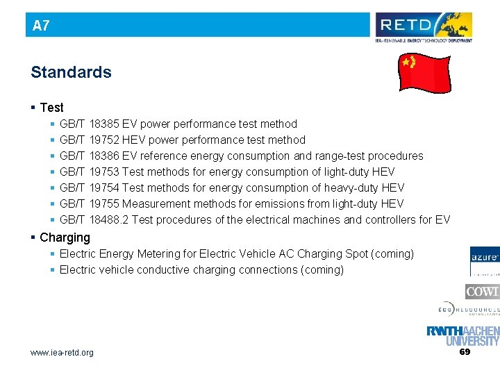 A 7 Standards § Test § § § § GB/T 18385 EV power performance