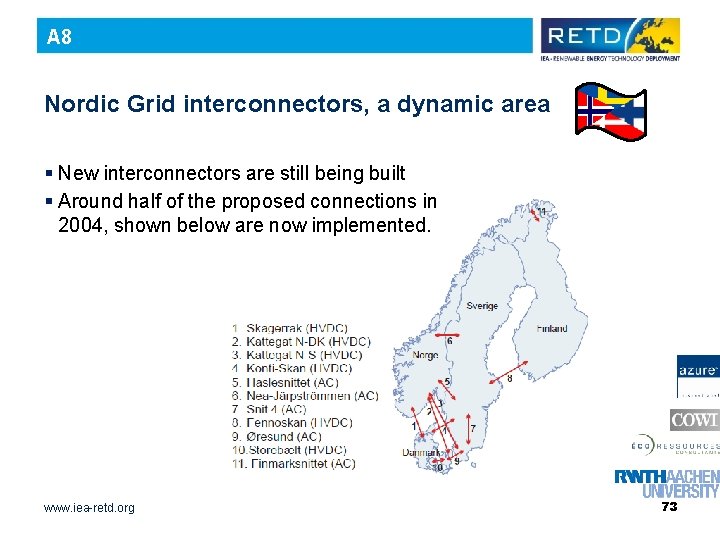 A 8 Nordic Grid interconnectors, a dynamic area § New interconnectors are still being