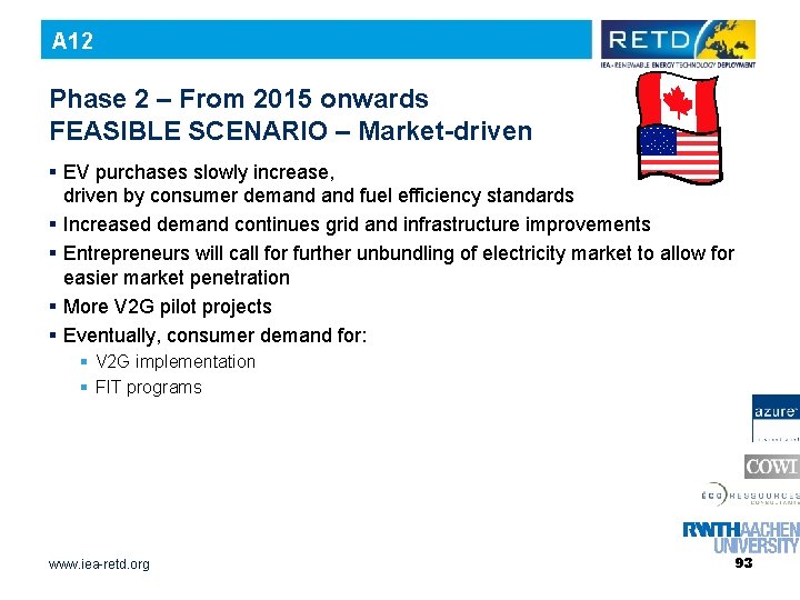 A 12 Phase 2 – From 2015 onwards FEASIBLE SCENARIO – Market-driven § EV