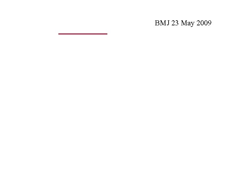 BMJ 23 May 2009 BMJ 23 May 2009