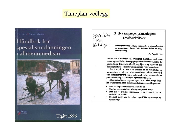 Timeplan-vedlegg Utgitt 1996 