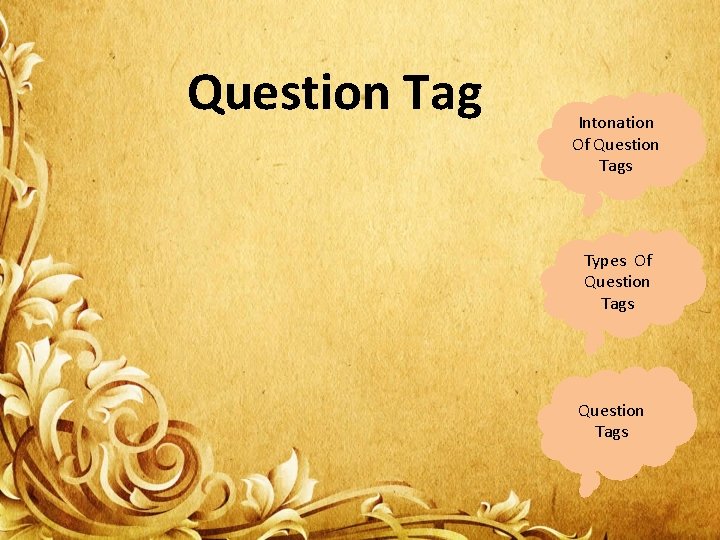 Question Tag Intonation Of Question Tags Types Of Question Tags 