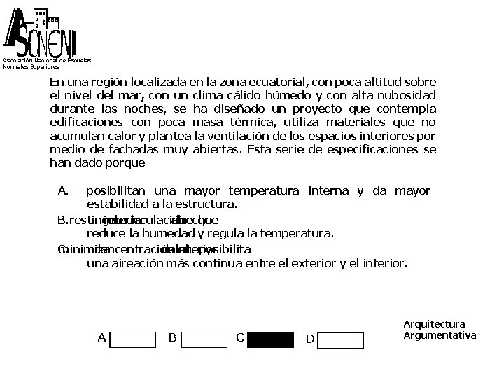 Asociación Nacional de Escuelas Normales Superiores En una región localizada en la zona ecuatorial,