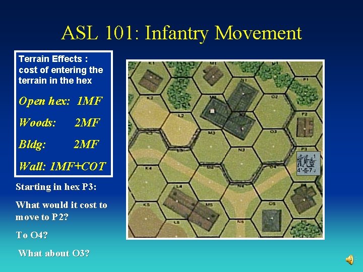 ASL 101: Infantry Movement Terrain Effects : cost of entering the terrain in the