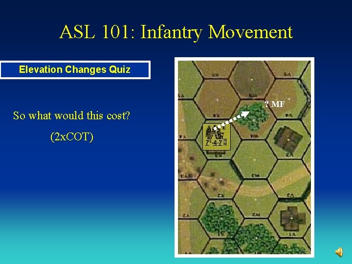 ASL 101: Infantry Movement Elevation Changes Quiz So what would this cost? (2 x.