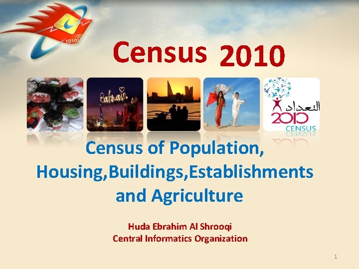 Census 2010 Census of Population, Housing, Buildings, Establishments and Agriculture Huda Ebrahim Al Shrooqi