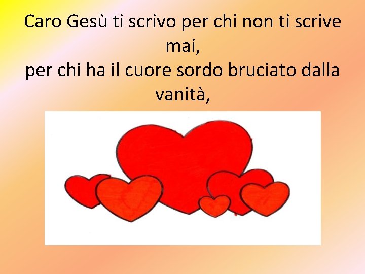 Caro Gesù ti scrivo per chi non ti scrive mai, per chi ha il