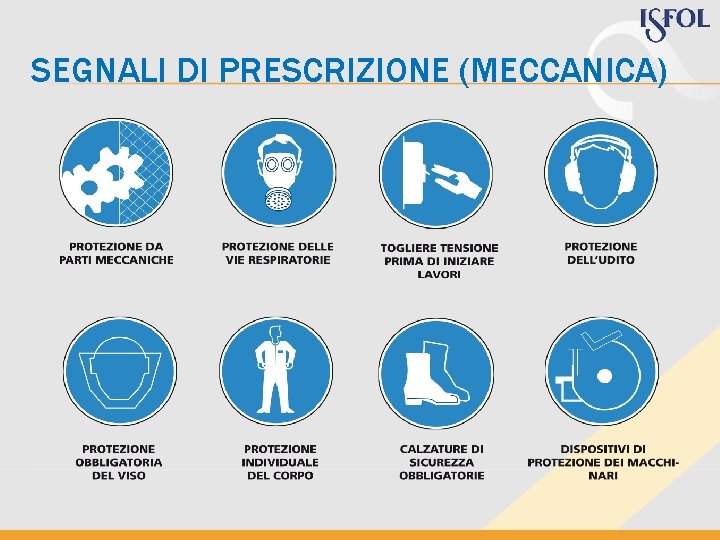 SEGNALI DI PRESCRIZIONE (MECCANICA) SEGNALI DI PRESCRIZIONE (MECCANICA)