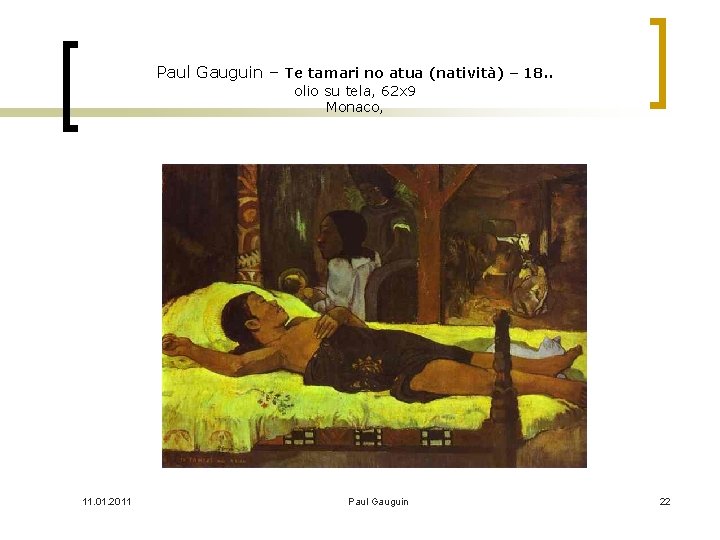 Paul Gauguin – Te tamari no atua (natività) – 18. . olio su tela,