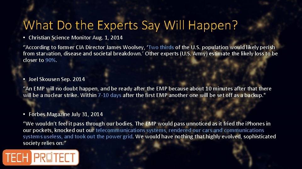 What Do the Experts Say Will Happen? • Christian Science Monitor Aug. 1, 2014