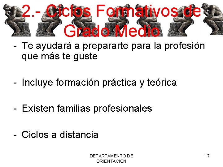 2. - Ciclos Formativos de Grado Medio - Te ayudará a prepararte para la
