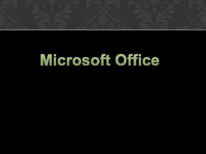 Microsoft Office 