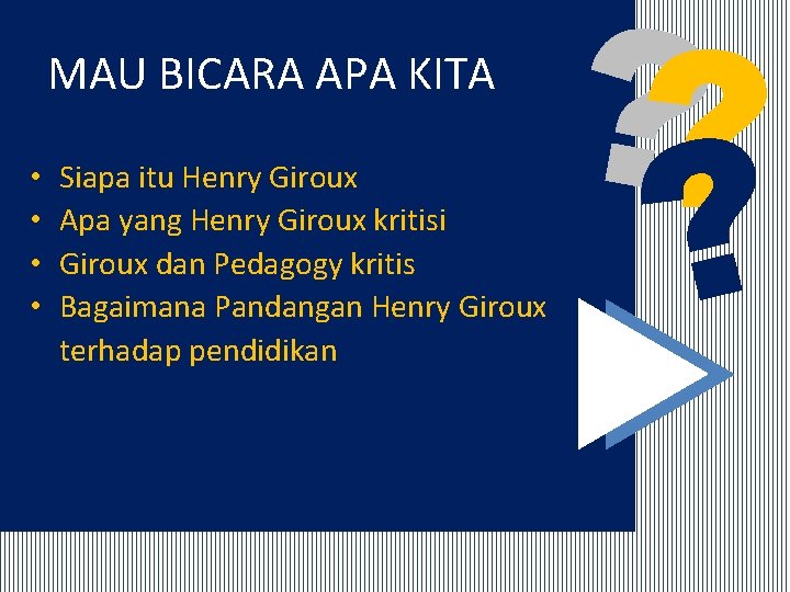 MAU BICARA APA KITA • • Siapa itu Henry Giroux Apa yang Henry Giroux