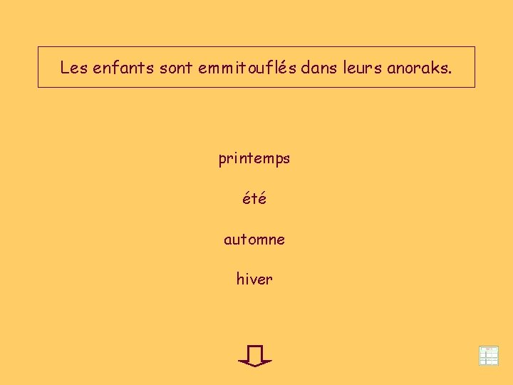 Les enfants sont emmitouflés dans leurs anoraks. printemps été automne hiver 