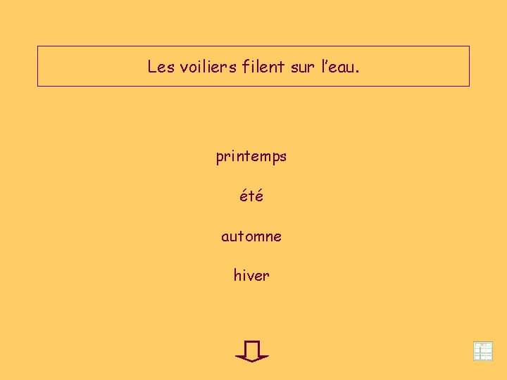Les voiliers filent sur l’eau. printemps été automne hiver 