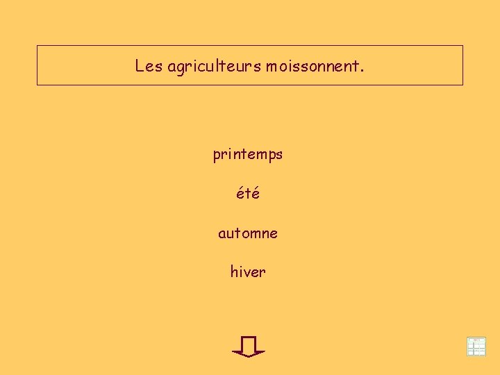 Les agriculteurs moissonnent. printemps été automne hiver 