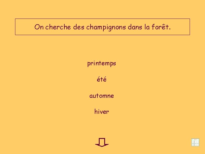 On cherche des champignons dans la forêt. printemps été automne hiver 