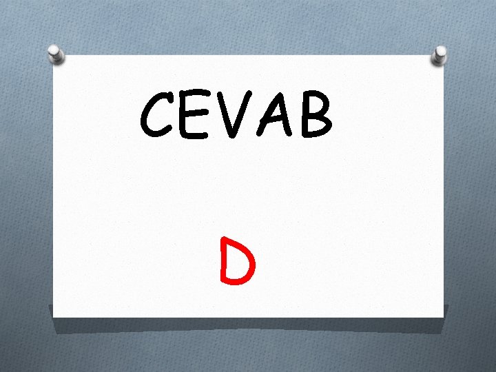 CEVAB D 