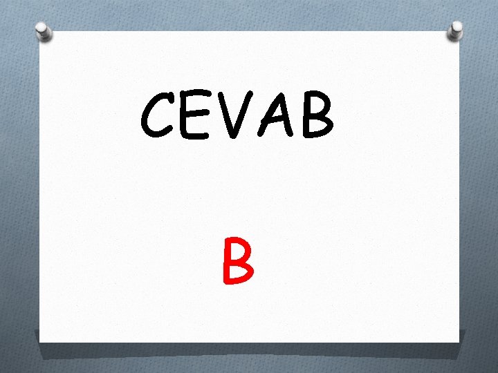 CEVAB B 